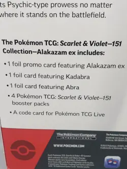 Pokemon TCG Scarlet & Violet 151 Alakazam ex Box Lot of 2-Eight Boosters - Image 3