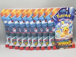 Pokemon TCG Surging Sparks Sleeved Booster Pack Lot of 10 - Image 1