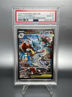 Pokemon 2025 Mega Lucario ex 179/132 SIR Mega Evolution GEM MINT PSA 10 - Image 1