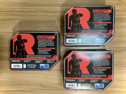 Pokemon TCG ~ 3x Empty Team Rocket Tins ~ Mewtwo, Nidoking, & Persian (No Packs) - Image 2