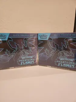 Pokemon Mega Evolution Phantasmal Flames Elite Trainer Box Lot of 2 Sealed - Image 1