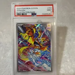 2024 POKEMON SCR EN-STELLAR CROWN ILLUSTRATION RARE #151 ZERAORA PSA 9 - Image 5