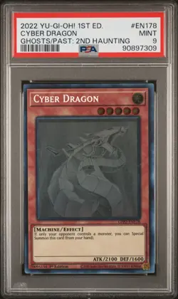 Cyber Dragon GFP2-EN178 Ghost Rare 1st Edition Yugioh PSA 9 *309 - Image 1