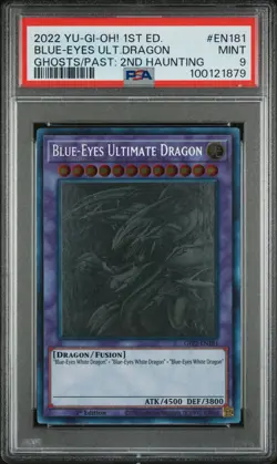 Blue Eyes Ultimate Dragon GFP2-EN181 Ghost Rare 1st Edition Yugioh PSA 9 *879 - Image 1