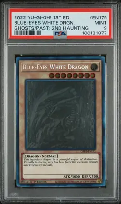 Blue Eyes White Dragon GFP2-EN175 Ghost Rare 1st Edition Yugioh PSA 9 *877 - Image 1