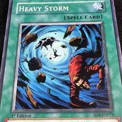 Heavy Storm SD4-EN019 (Common, 1st Edition, Lightly Played / LP) Yugioh - Image 2