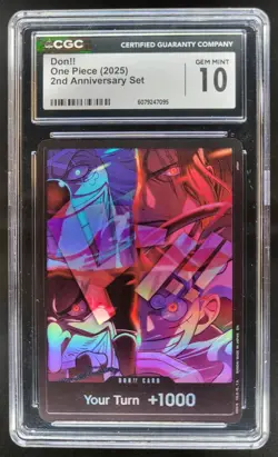 2025 ONE PIECE CCG DON!! 2ND ANNIVERSARY SET CGC 10 B PT - Image 1