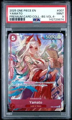 2025 ONE PIECE PREM CARD COLL -BEST SELECTION VOL.4 - #007 YAMATO PSA 9 - Image 1