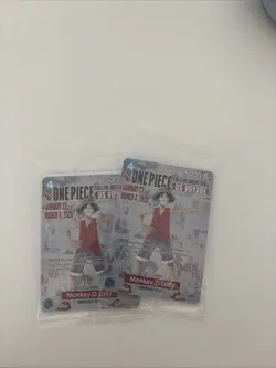 Bandai Namco One Piece US Voyage Foil Promo Lot 2x Monkey D. Luffy English - Image 4