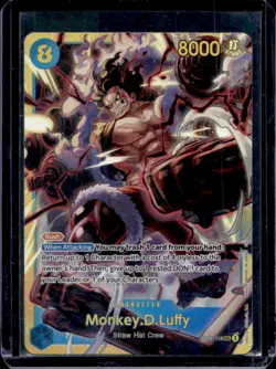 2025 One Piece A Fist of Divine Speed Monkey.D.Luffy Secret Rare #OP11-118 - Image 1