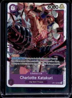 2025 One Piece A Fist of Divine Speed Charlotte Katakuri Super Rare #OP11-067 - Image 1