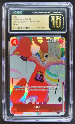 2023 ONE PIECE CCG UTA RARE GIFT COLLECTION OP01-005 CGC 10 PRISTINE B PT - Image 1