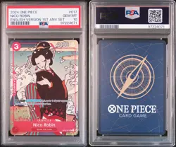 2024 ONE PIECE ENGLISH VERSION 1ST ANNIVERSARY SET #017 NICO ROBIN PSA 10 - Image 3