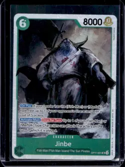 2025 One Piece A Fist of Divine Speed Jinbe Super Rare #OP11-031 - Image 1