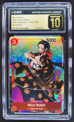 2023 ONE PIECE CCG NICO ROBIN GIFT COLLECTION ST01-008 CGC 10 PRISTINE A PT - Image 1