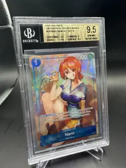 2024 One Piece Nami OP09-050 Alt Art BGS 9.5 Gem Mint Emperors in the New World - Image 1