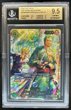 2026 One Piece Azure Sea's Seven Roronoa Zoro Special Alt Art #PRB02-006 BGS 9.5 - Image 1