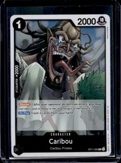 2025 One Piece A Fist of Divine Speed Caribou Rare #OP11-083 - Image 1