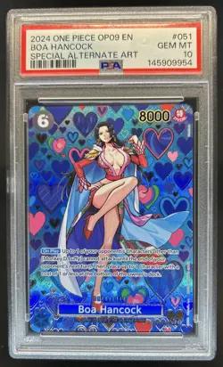 2024 One Piece Emperors in New World Boa Hancock Special Alt Art OP07-051 PSA 10 - Image 1