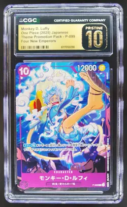 2025 ONE PIECE CCG JAPANESE MONKEY D. LUFFY PROMO P-099 CGC 10 PRISTINE C PT - Image 1