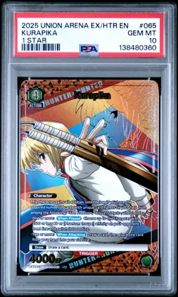 Union Arena TCG Kurapika Alt Art Holo PSA 10 Gem Mint Hunter x Hunter - Image 1