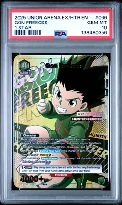Union Arena TCG Gon Freecss Alt Art Holo PSA 10 Gem Mint Hunter x Hunter - Image 1