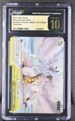 CGC Pristine 10 2025 Weiss English NIKKE SEA, YOU, AGAIN RRR with bonus - Image 2