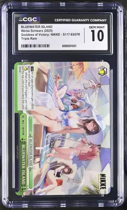 CGC 10 2025 Weiss Schwarz English NIKKE BLUEWATER ISLAND RRR - Image 1