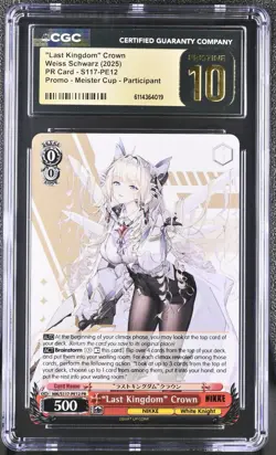 RARE CGC Pristine 10 2025 Weiss English NIKKE "Last Kingdom" Crown PR Promo - Image 1