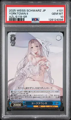 2025 WEISS SCHWARZ JPN AZUR LANE VOL.2 SR #101 YORKTOWN II PSA 10 - Image 1