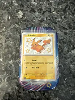 Pokemon Pikachu TCG Holo Shiny Rare Card Paldean Fates 131/091 - Image 1