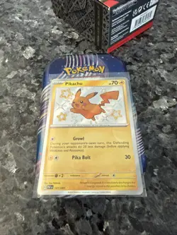 Pokemon Pikachu TCG Holo Shiny Rare Card Paldean Fates 131/091 - Image 4