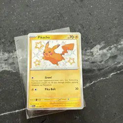 Pokemon Pikachu TCG Holo Shiny Rare Card Paldean Fates 131/091 - Image 5