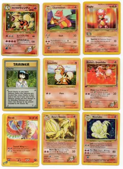 Pokemon 9 Card Lot #11 - Japanese & English - Modern-WOTC Vintage -HP/NM - Image 1