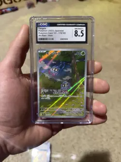 Pokemon TCG Tangela Scarlet & Violet Holo Illustration Rare Card 178/165 CGC 8.5 - Image 1