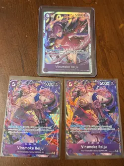 Vinsmoke Reiju EB03 Alt Art SR x2 + EB03 SR Cards One Piece English - Image 1