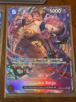 Vinsmoke Reiju EB03 Alt Art SR x2 + EB03 SR Cards One Piece English - Image 4