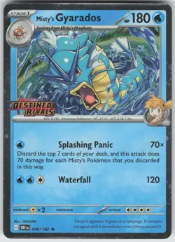 Misty's Gyarados (Prerelease) Rare Miscellaneous Cards & Products 049/182 NM - Image 1