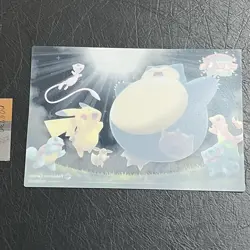 Mew Snorlax Clear Card Pokemon Center Tokyo Limited Edition Nintendo Japan - Image 5