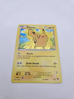 Pokemon TCG Pikachu Holo Card McDonald's Promo 5/12 LP - Image 1
