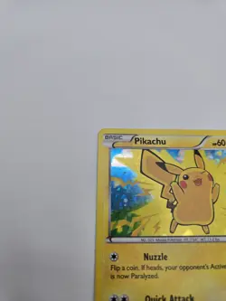 Pokemon TCG Pikachu Holo Card McDonald's Promo 5/12 LP - Image 2