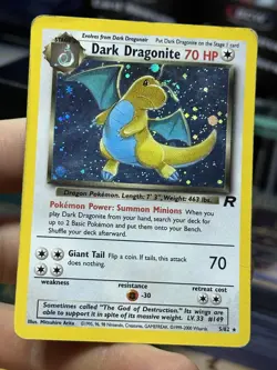 Dark Dragonite 5/82 Team Rocket 2000 Breeder Neo Vintage Pokemon Card Lot WOTC - Image 3