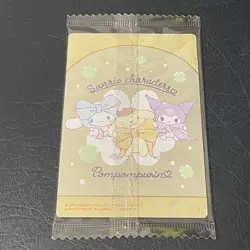 Sanrio Trading Card Bandai Sanrio Characters Wafer 3 unopen new Rare Pompompurin - Image 2