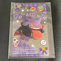 Pokemon limited clear card Halloween pokemaze pokemon cafe Gengar - Image 1