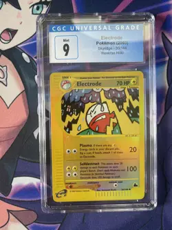 CGC 9 MINT Electrode Reverse Holo Pokemon Card Skyridge 36/144 - Image 1