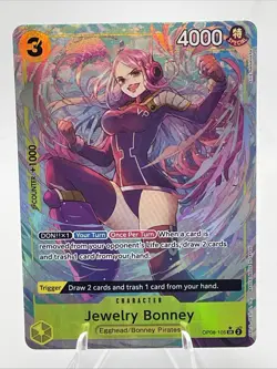 Jewelry Bonney OP08-105 SR English Alt Art Two Legends | One Piece Card Game - Image 1