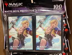 Final Fantasy 100 ULTRA PRO MTG card deck protectors card sleeves magic tidus - Image 1