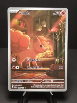 Pokemon TCG Vulpix Illustration Rare Card #138/132 Mega Evolutions Mint - Image 1