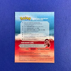 Pokemon VOLCANION Code Card (Expired) 2016 Nintendo Event Exclusive Promo - Image 2