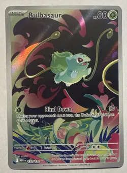 Pokemon TCG Bulbasaur Card 133/132 IR Mega Evolutions Near Mint - Image 1